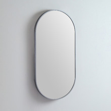 Modern 91cm Oblong Aluminium Wall Mirror